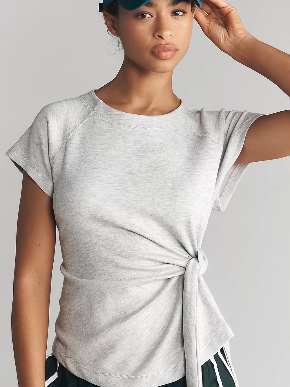 NWT Anthropologie Daily Practice Belted Short-Sleeve Pullover, Size XXS